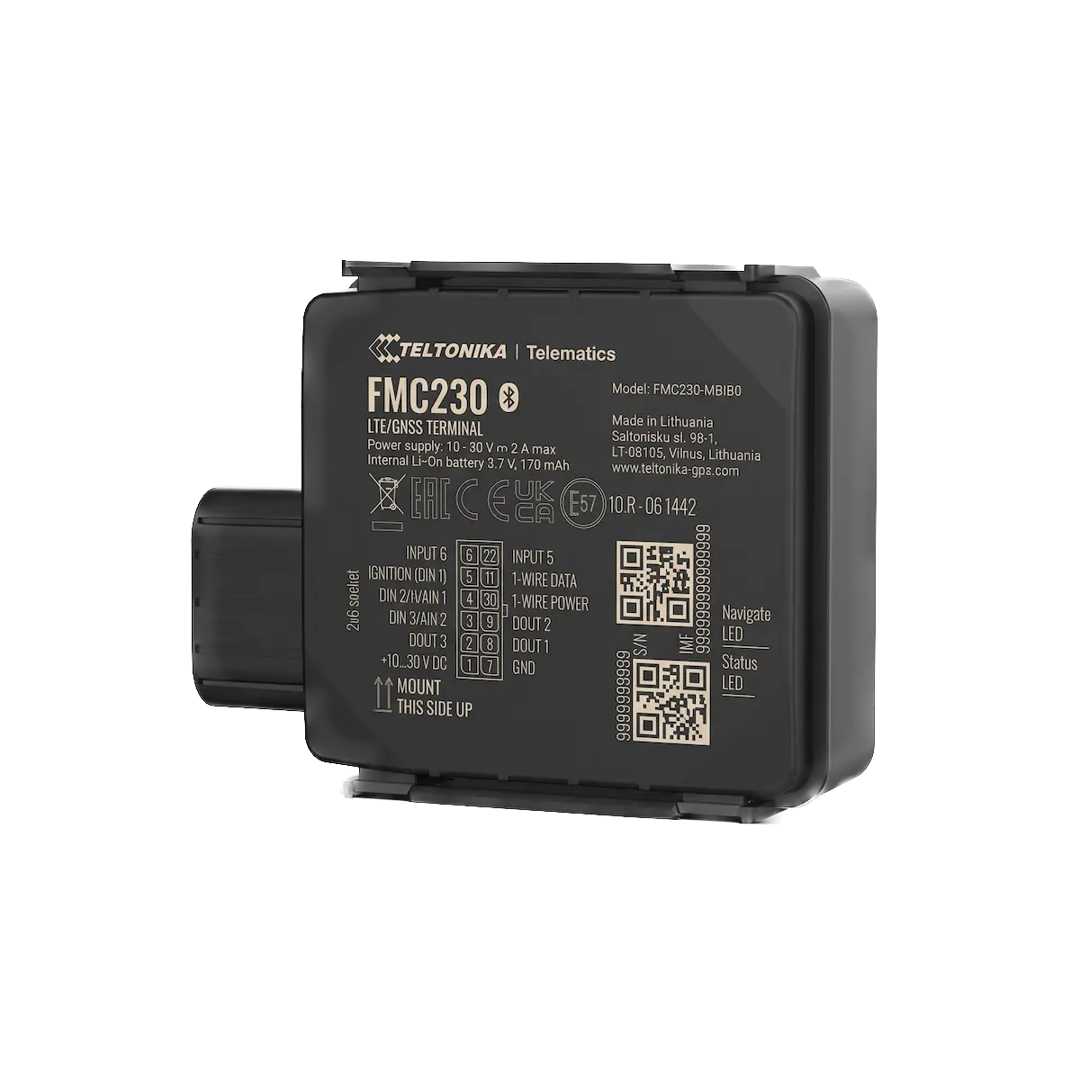 Teltonika FMC230 LATAM IP67 4G LTE Cat 1 hardwired GPS tracker