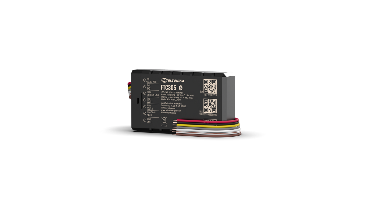 Teltonika FTC305 (LATAM) 4G LTE Cat 1 E-Mobility GPS Tracker with CAN